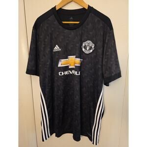 Manchester United Away Football Shirt 2017/18 Adults XXL Adidas Soccer Chevrolet